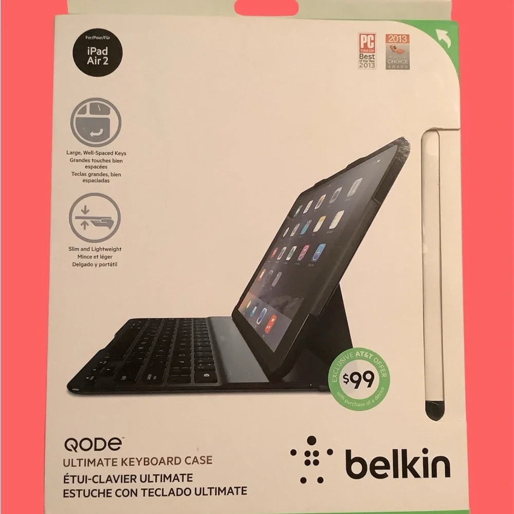 Brand New Belkin QODE Ultimate Keyboard Case iPad Air 1st Gen - original packing